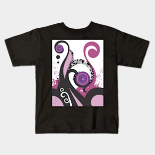 Abstract Floral Design Kids T-Shirt